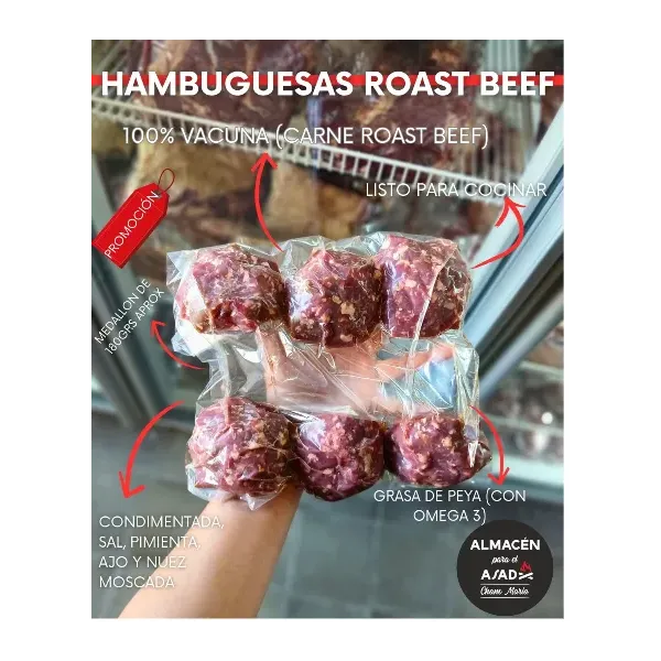 HAMBURGUESA ROAST BEEF (MADURADA)