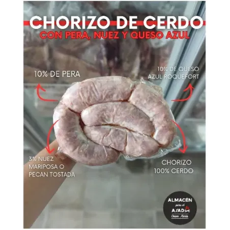 CHORIZO DE DE CERDO PERA NUEZ Y Q. AZUL