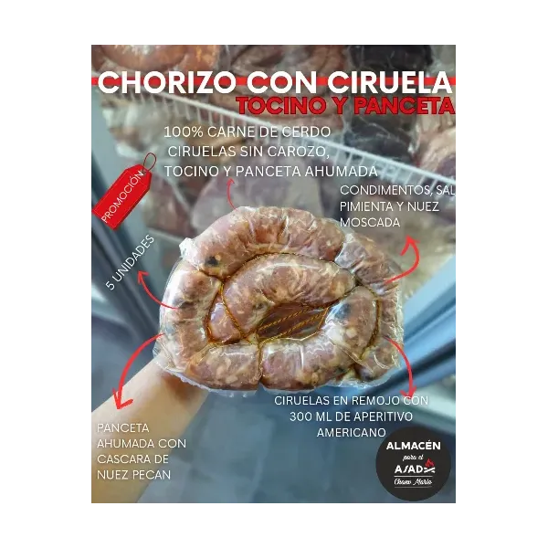 CHORIZO DE CIRUELA Y PANCETA