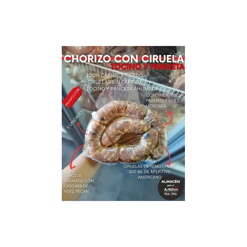 CHORIZO DE CIRUELA Y PANCETA