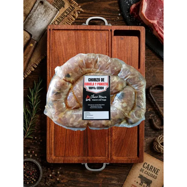 CHORIZO DE CIRUELA Y PANCETA