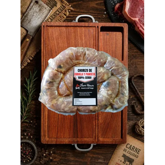 CHORIZO DE CIRUELA Y PANCETA